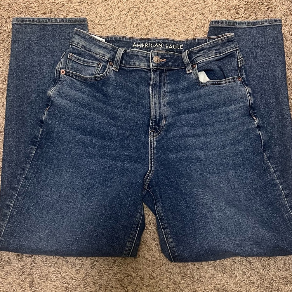 American Eagle Outfitters Blue Mom Jeans